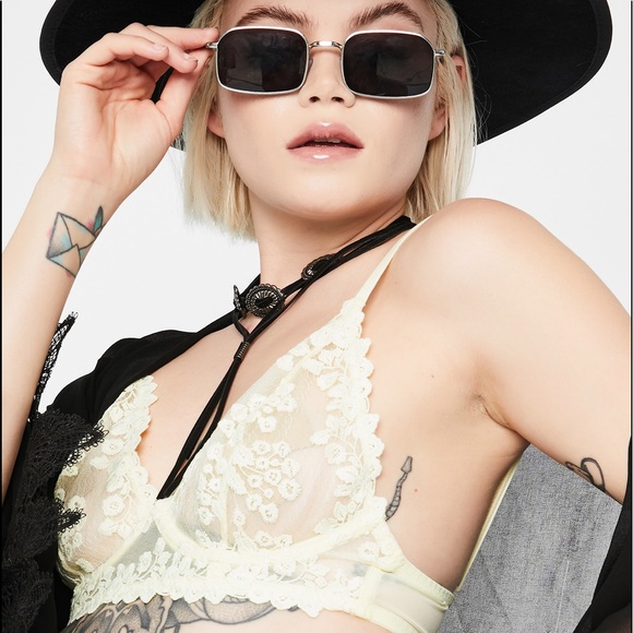 NEW! $48 Intimately FREE PEOPLE “Veronica” Lace Underwire Bra Faded Sunshine - Picture 3 of 9